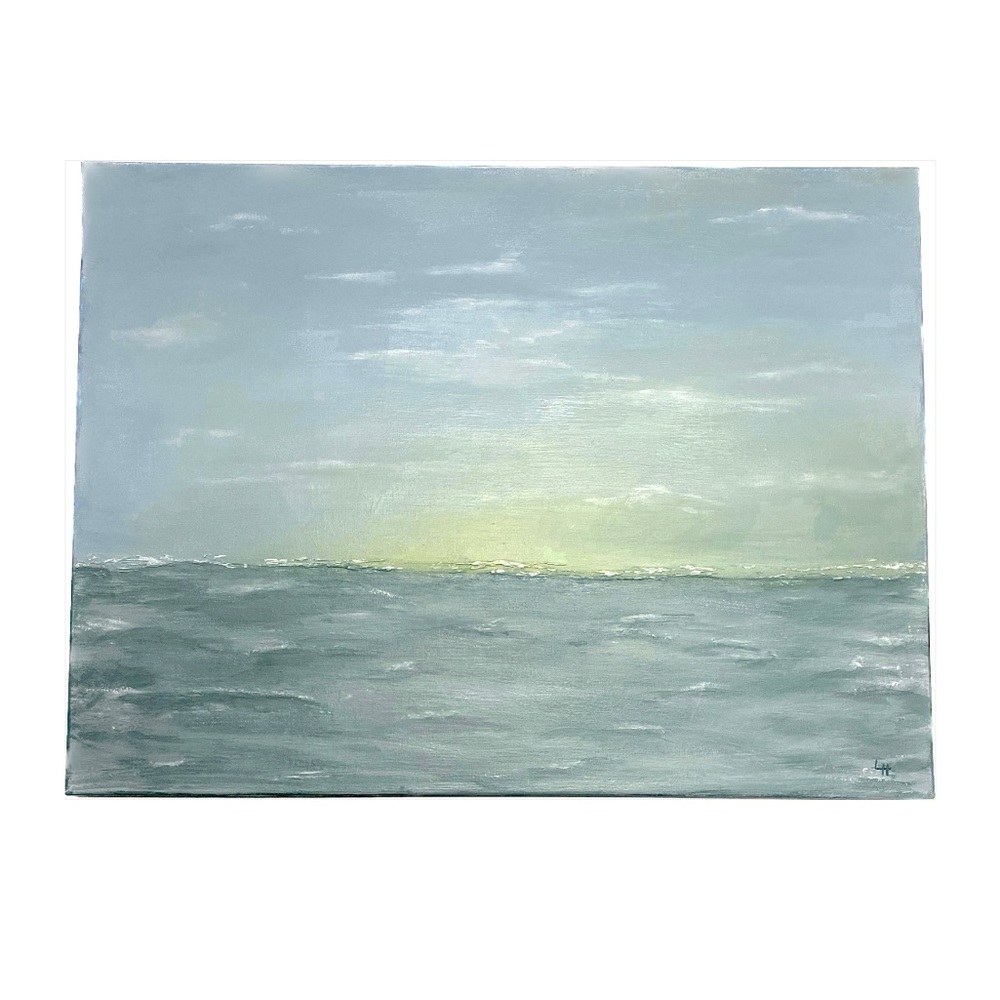 Original Textured Acrylic Abstract Landscape Painting 18x24x5/8 Stretched Canvas